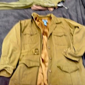 Cambridge Dry Goods Green fully lined army type style great shape